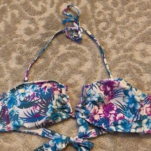 Tropical bathing suit top